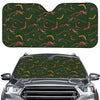 Aboriginal Boomerang And Kangaroo Print Car Windshield Sun Shade