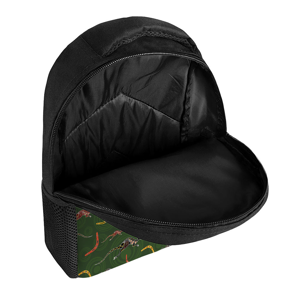 Aboriginal Boomerang And Kangaroo Print Casual Backpack