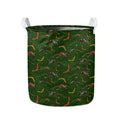 Aboriginal Boomerang And Kangaroo Print Collapsible Laundry Basket