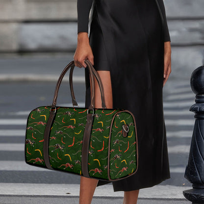 Aboriginal Boomerang And Kangaroo Print Duffle Bag