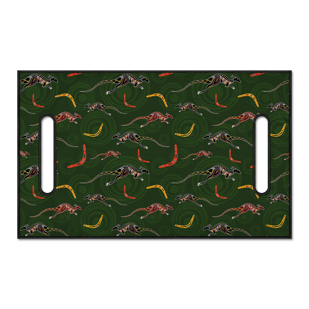 Aboriginal Boomerang And Kangaroo Print Golf Cart Seat Cover