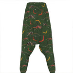 Aboriginal Boomerang And Kangaroo Print Hammer Pants