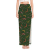 Aboriginal Boomerang And Kangaroo Print High Slit Maxi Skirt