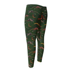 Aboriginal Boomerang And Kangaroo Print Men's Compression Pants