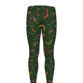 Aboriginal Boomerang And Kangaroo Print Men's Leggings