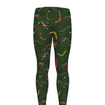 Aboriginal Boomerang And Kangaroo Print Men's leggings