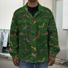 Aboriginal Boomerang And Kangaroo Print Men's Shirt Jacket