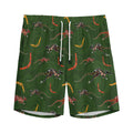 Aboriginal Boomerang And Kangaroo Print Men's Athletic Shorts
