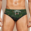 Aboriginal Boomerang And Kangaroo Print Men's Swim Briefs