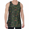 Aboriginal Boomerang And Kangaroo Print Men's Velvet Tank Top