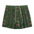 Aboriginal Boomerang And Kangaroo Print Mesh Shorts