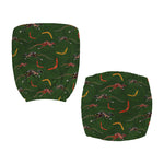 Aboriginal Boomerang And Kangaroo Print Office Chair Cover