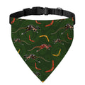 Aboriginal Boomerang And Kangaroo Print Over The Collar Dog Bandana