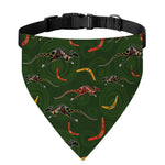 Aboriginal Boomerang And Kangaroo Print Over The Collar Dog Bandana