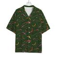 Aboriginal Boomerang And Kangaroo Print Rayon Hawaiian Shirt