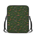 Aboriginal Boomerang And Kangaroo Print Rectangular Crossbody Bag