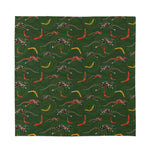 Aboriginal Boomerang And Kangaroo Print Silk Bandana