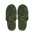Aboriginal Boomerang And Kangaroo Print Slippers