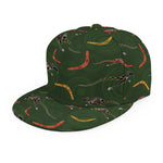 Aboriginal Boomerang And Kangaroo Print Snapback Cap