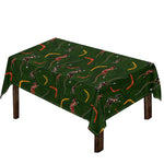 Aboriginal Boomerang And Kangaroo Print Tablecloth