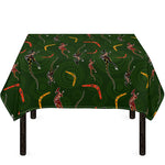 Aboriginal Boomerang And Kangaroo Print Tablecloth