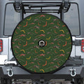 Aboriginal Boomerang And Kangaroo Print Tire Cover With Camera Hole
