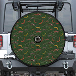 Aboriginal Boomerang And Kangaroo Print Tire Cover With Camera Hole