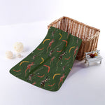 Aboriginal Boomerang And Kangaroo Print Towel