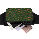 Aboriginal Boomerang And Kangaroo Print Waist Bag