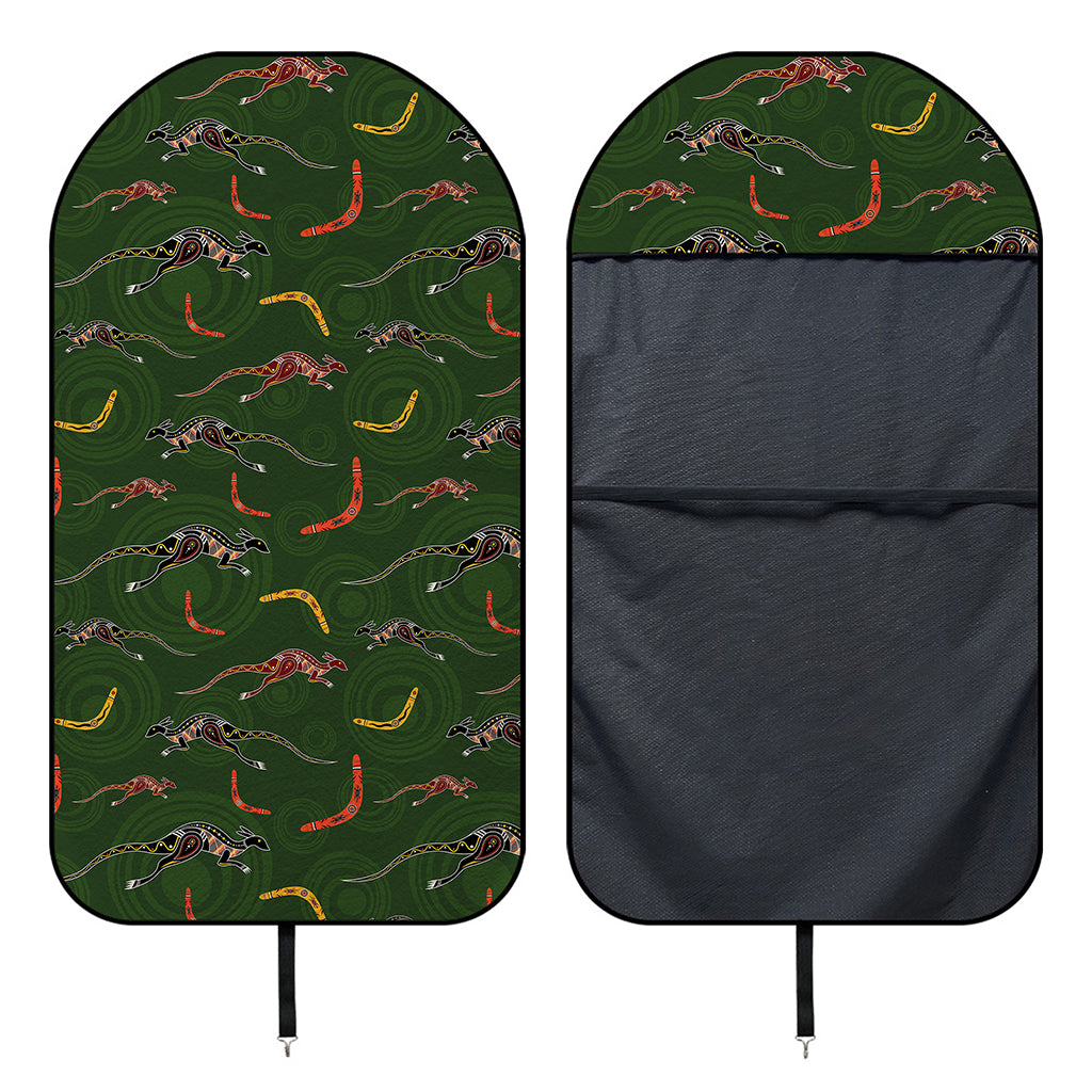 Aboriginal Boomerang And Kangaroo Print Waterproof Car Seat Cover