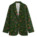 Aboriginal Boomerang And Kangaroo Print Women's Blazer