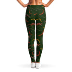 Aboriginal Boomerang And Kangaroo Print Women's Leggings