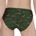 Aboriginal Boomerang And Kangaroo Print Women's Panties