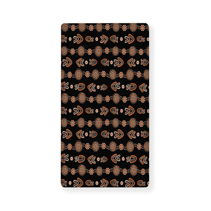 Aboriginal Boomerang Pattern Print Baby Crib Sheet