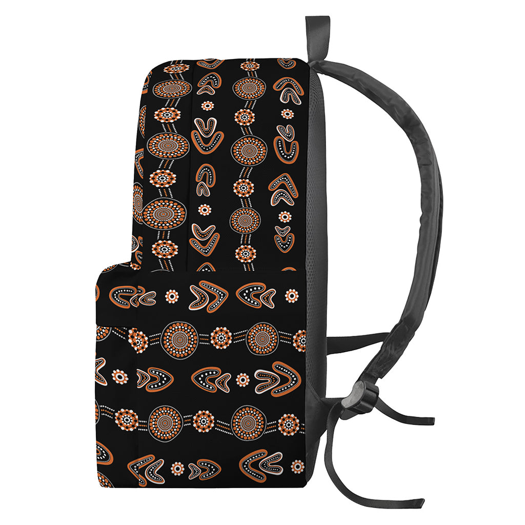 Aboriginal Boomerang Pattern Print Backpack