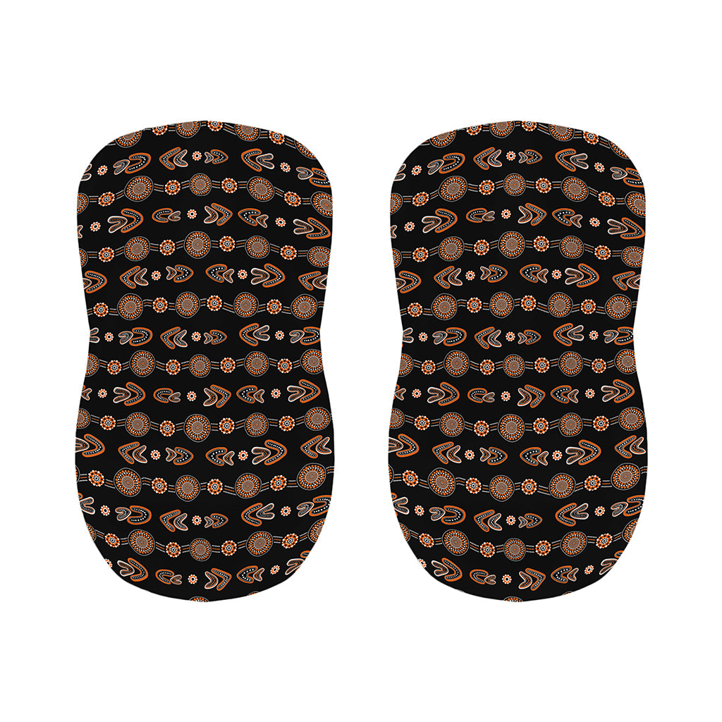 Aboriginal Boomerang Pattern Print Bar Stool Covers