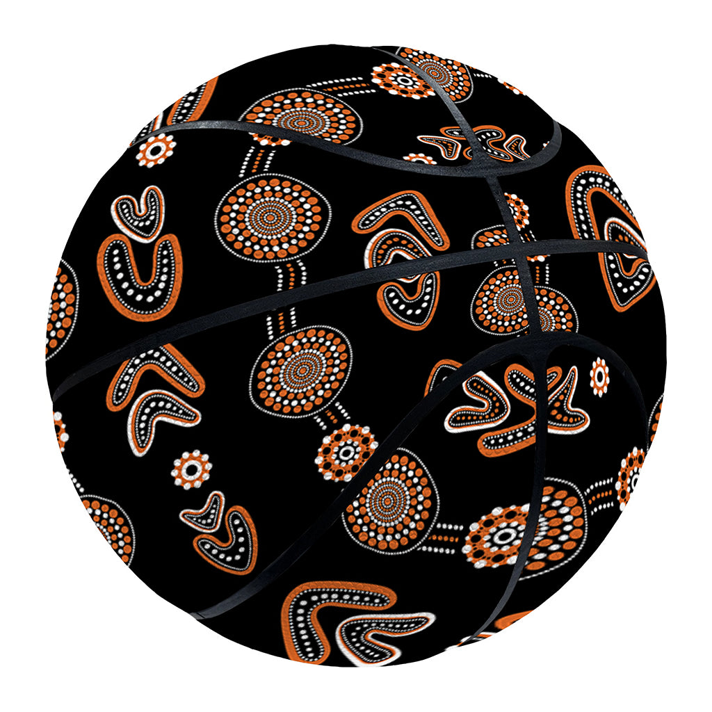 Aboriginal Boomerang Pattern Print Basketball