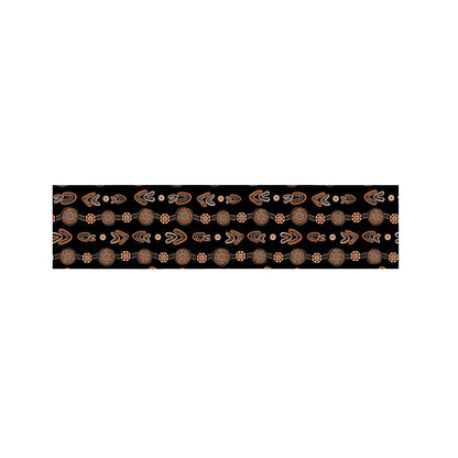 Aboriginal Boomerang Pattern Print Bed Runner