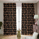 Aboriginal Boomerang Pattern Print Blackout Pencil Pleat Curtains