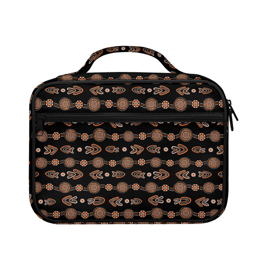 Aboriginal Boomerang Pattern Print Briefcase Bible Bag