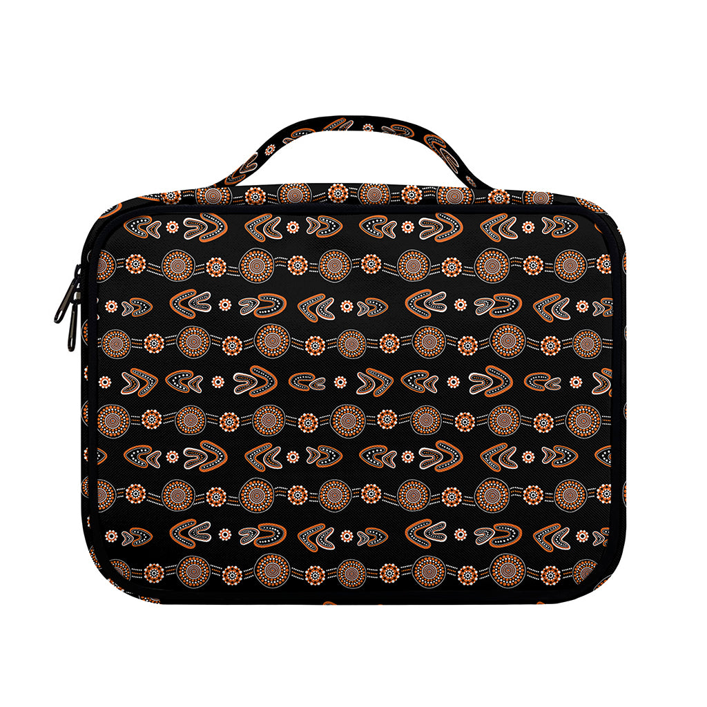 Aboriginal Boomerang Pattern Print Briefcase Bible Bag