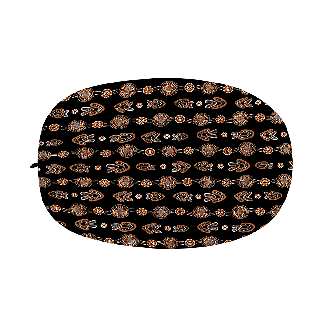 Aboriginal Boomerang Pattern Print Car Side Mirror Covers