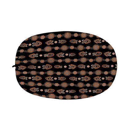 Aboriginal Boomerang Pattern Print Car Side Mirror Covers
