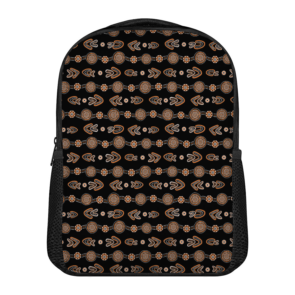 Aboriginal Boomerang Pattern Print Casual Backpack