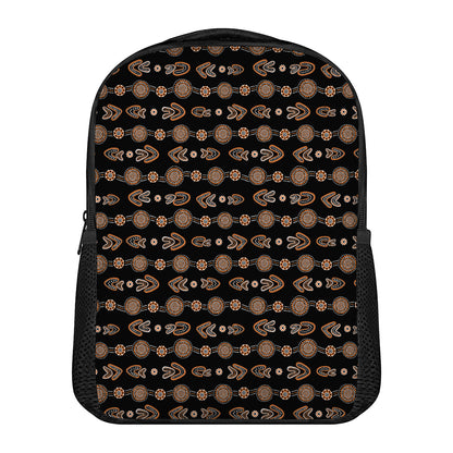 Aboriginal Boomerang Pattern Print Casual Backpack
