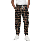 Aboriginal Boomerang Pattern Print Cotton Pants
