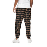 Aboriginal Boomerang Pattern Print Cotton Pants