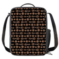 Aboriginal Boomerang Pattern Print Crossbody Lunch Bag