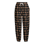 Aboriginal Boomerang Pattern Print Fleece Lined Knit Pants