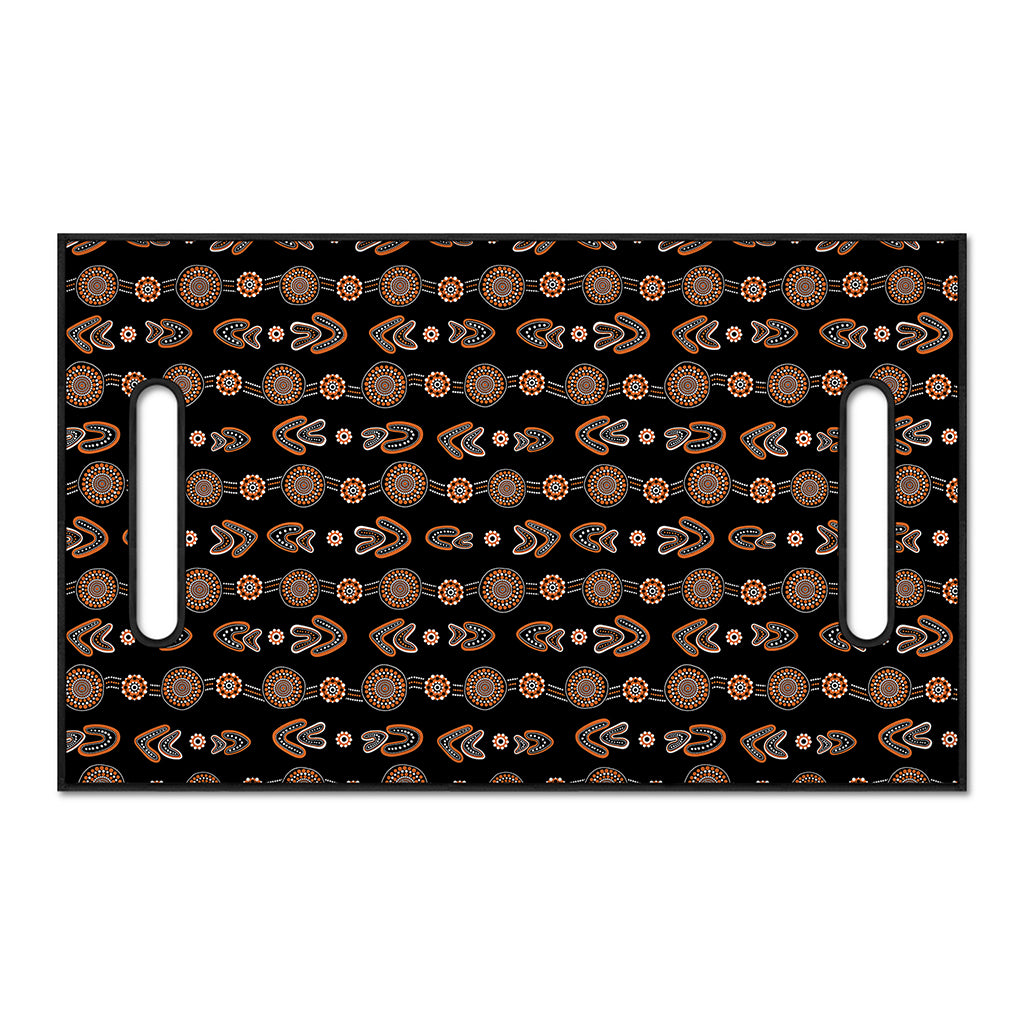 Aboriginal Boomerang Pattern Print Golf Cart Seat Cover